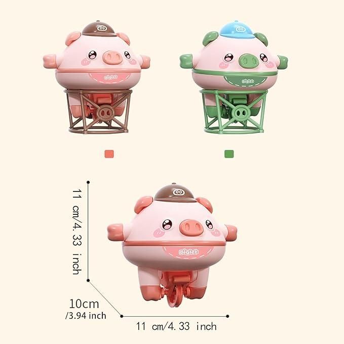Tumbler Pig Walking Tightrope