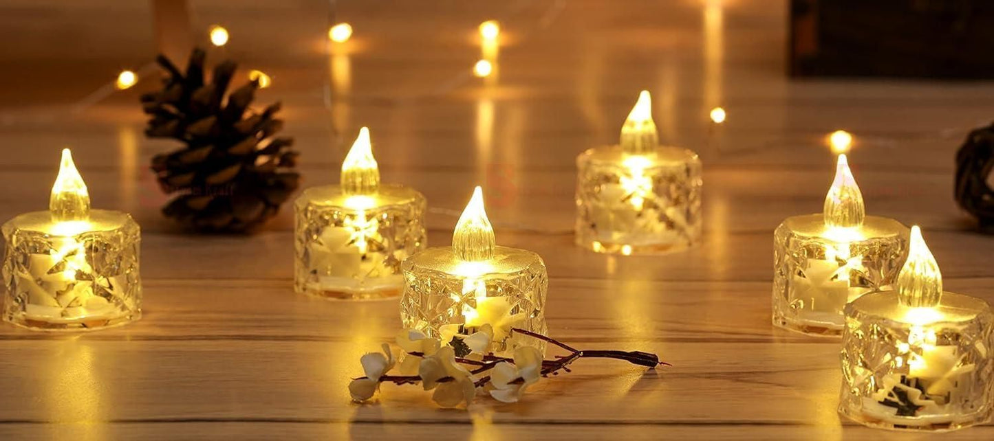 Crystal LED Tea Light Candles