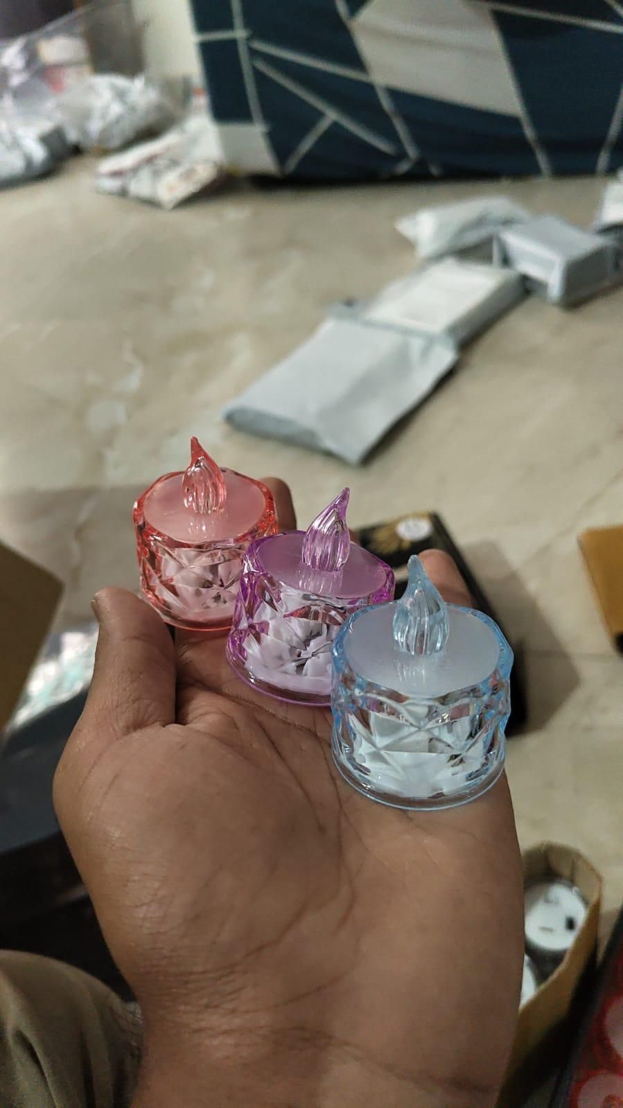 Crystal LED Tea Light Candles