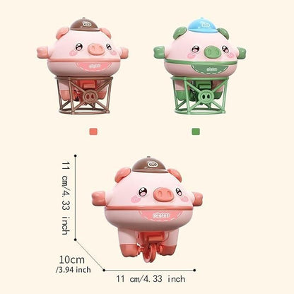 Tumbler Pig Walking Tightrope